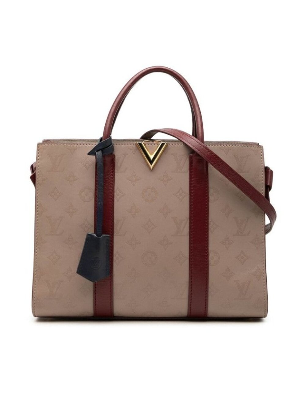 Louis Vuitton Monogram Very Tote MM Shoulder Bag 2-Way Mastic Raisin Beige